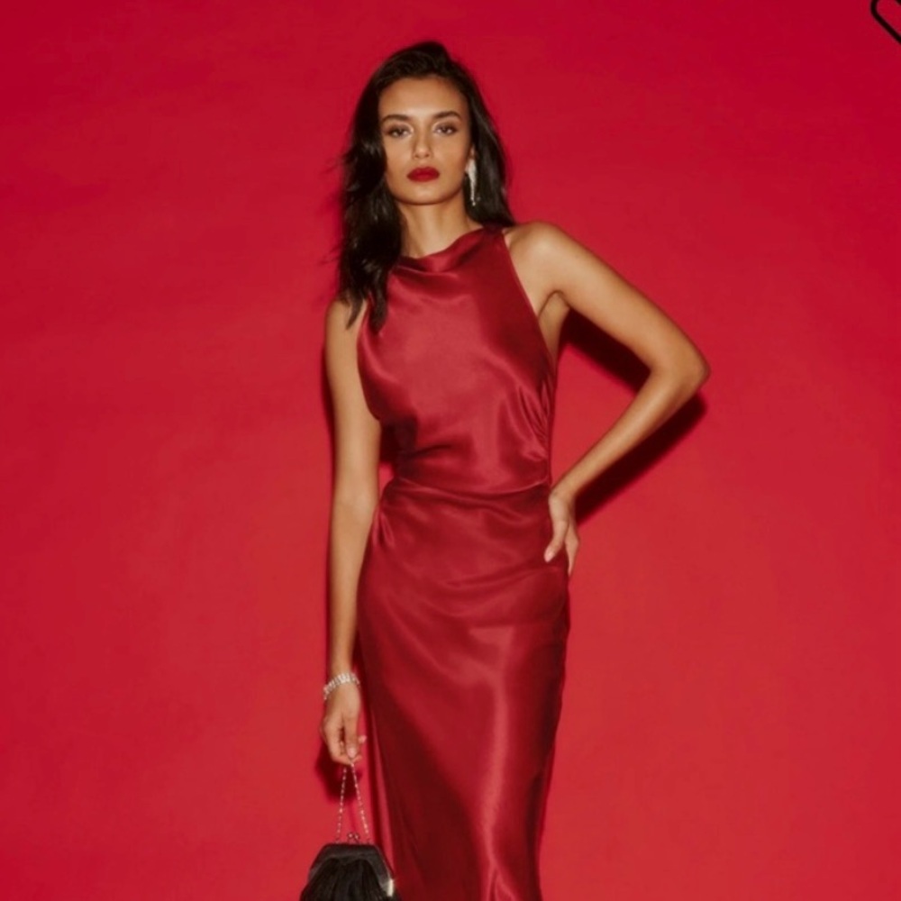 Reformation cassette silk dress